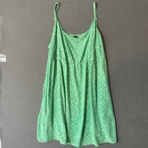 Wild Fable Green Flowy Floral Dress Pockets Boho Indie Flowercore